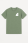 Preview: Unisex T-Shirt „Bergpanorama“ – Stone Washed Sage Green, Bio-Baumwolle, Earth Positive