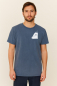 Preview: Unisex T-Shirt „Bergpanorama“ – Stone Washed Denim Blue, Bio-Baumwolle, Earth Positive
