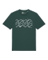 Preview: Unisex T-Shirt mit Waves and Boats Motiv - Glazed Green