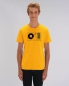 Preview: Biofaires Plattenspieler UNISEX T-Shirt aus Bio-Baumwolle yellow