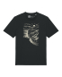 Preview: Bio T-Shirt Herren Schwarz Relaxed Fit – „Black Beach“ Handdruck