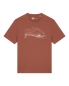 Preview: Stormy Weather – Unisex Bio T-Shirt mit Boot im Sturm - Heritage Brown