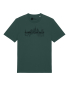 Preview: T-Shirt Frankfurter Skyline – Bio, Fair & Handbedruckt (Relaxed Fit) - Bottle Green