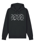 Preview: Boats & Waves Bio Hoodie – Segelboot Pullover aus 100 % Bio-Baumwolle | Farben: Black, Deep Teal, Heritage Brown
