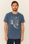 Preview: Unisex T-Shirt „Black Beach“ – Stone Washed Denim Blue, Bio-Baumwolle, Earth Positive
