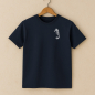 Preview: Bio T-Shirt Navy mit Seepferdchen – Fair & Nachhaltig – Maritimes Unisex Shirt