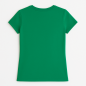 Preview: Bio Damen T-Shirt Kelly Green mit schwarzer Biene – nachhaltig & fair produziert | Illustration Print