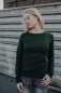 Preview: Ladies Longsleeve T-Shirt aus Bio-Baumwolle Dunkelgrün