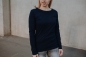 Preview: Ladies Longsleeve T-Shirt aus Bio-Baumwolle Dunkelblau