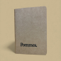 Preview: Notizbuch A6 „Pommes.“ | Handbedruckt & Recycelt | Liniert