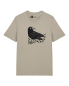 Preview: Unisex T-Shirt Stone mit Raben-Motiv – Bio-Baumwolle – Fair Wear – Vegan – Nachhaltige Mode
