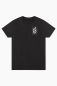 Preview: Unisex T-Shirt „Der Zweig“ – Stone Washed Black, Bio-Baumwolle, Earth Positive