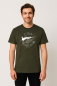 Preview: Unisex T-Shirt Khaki – Wal-Motiv „a calm sea...“ – Bio-Baumwolle – Fair & Vegan – Nachhaltige Mode