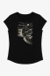 Preview: Damen T-Shirt Schwarz – Bio-Baumwolle & Fair Wear | Black Beach Motiv