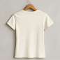 Preview: Damen T-Shirt „Fox in a Box“ – handbedruckt im Siebdruckverfahren | natur