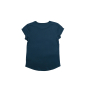 Preview: Damen Bio T-Shirt mit kleinem Spatz Print – Fair Fashion in Stone Washed Blue
