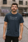 Preview: Unisex-Shirt in India Ink mit weißen Paperboat-Motiv