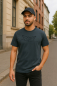 Preview: T-Shirt "Paperboat" – Unisex Shirt aus Bio-Baumwolle – India Ink Grey - black print