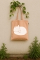 Preview: Bio Stofftasche mit handgedrucktem Fuchs-Motiv – 100 % Baumwolle, fair & nachhaltig