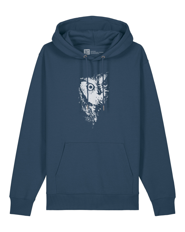 Unisex Hoodie „Eule“ – Heritage Brown, Black, Deep Teal | Bio-Baumwolle, Fair Wear