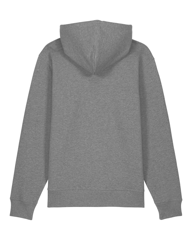 Bio Hoodie „Vinyl Sun“ – Fair Wear, minimalistisches Schallplatten-Motiv, nachhaltig bedruckt