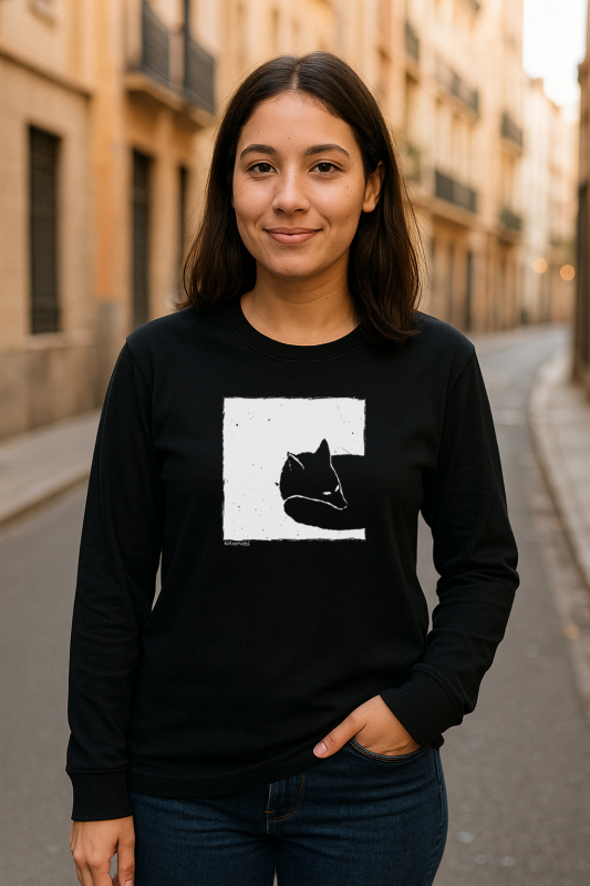 Fox in a Box Longsleeve – Unisex Heavy Bio-Baumwolle | Fair Wear | Relaxed Fit
