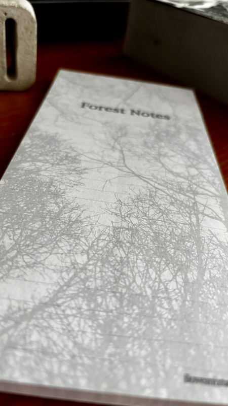 Forest Notes – Magnetischer Notizblock | DIN lang | Liniert | 50 Blatt | Leimbindung | Kühlschrank-Block | Einkaufslisten-Block