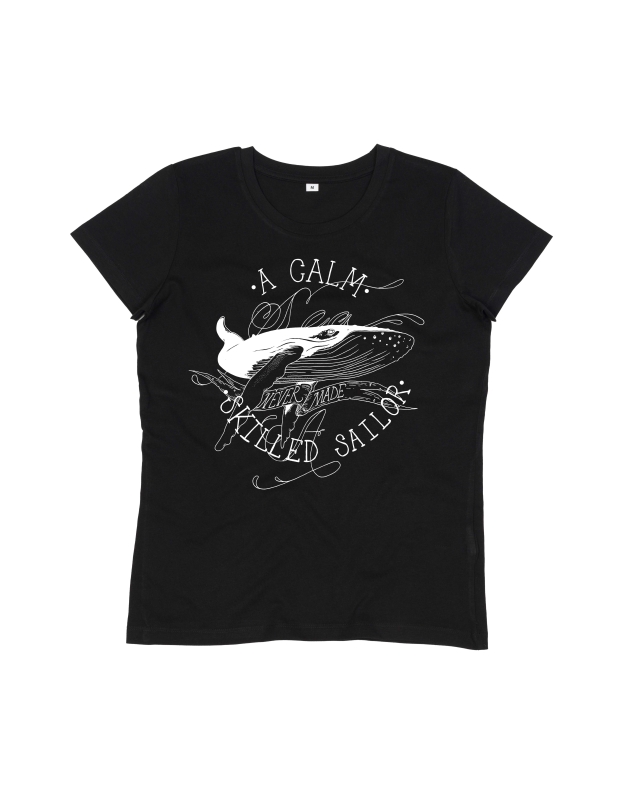a calm sea... Wal Damen Essential Bio-Baumwoll T-Shirt I Nachhaltig & Fair