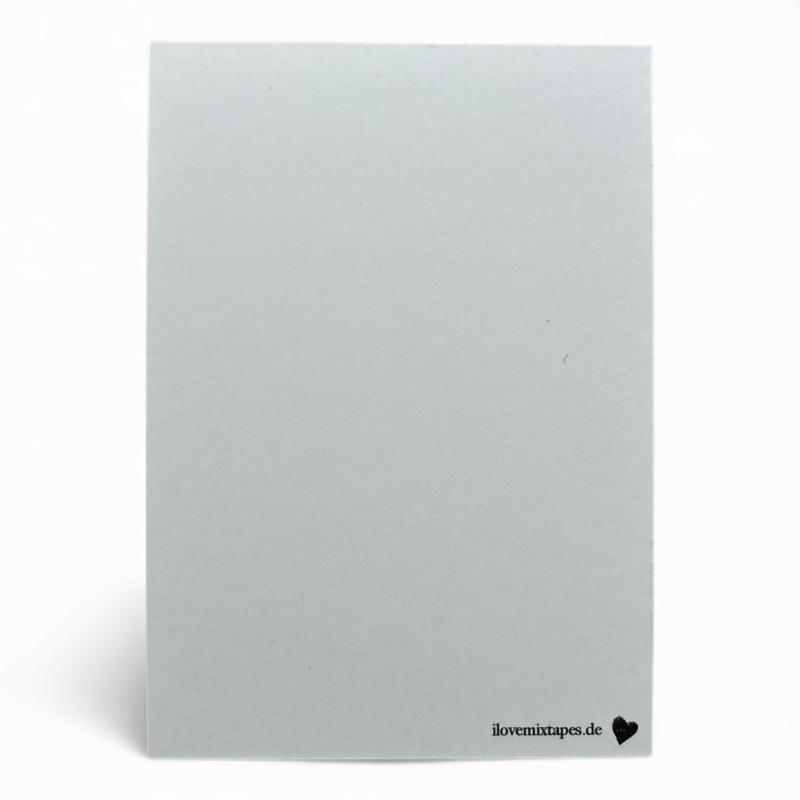 Preview: Postkarte „Whale“ – Minimalistisches Walmotiv in Schwarz-Weiß für Meer- & Designliebhaber