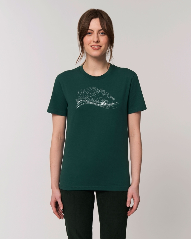 Biofaires Stormy Weather Boot UNISEX T-Shirt aus Bio-Baumwolle Glazed Green
