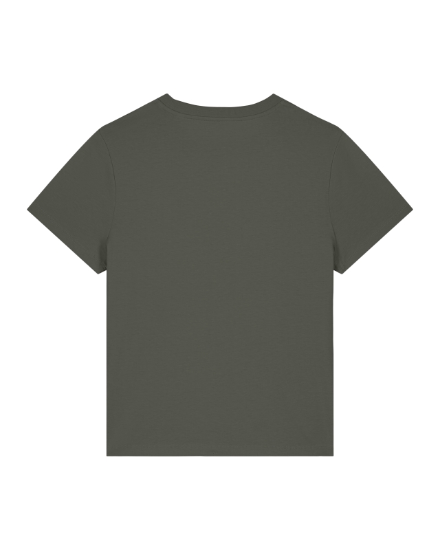 Natürlich cool: Damen T-Shirt mit Sägeblattkaktus-Illustration – aus 100% Bio-Baumwolle