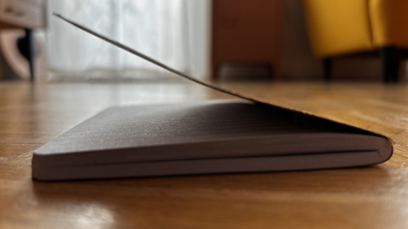 Preview: Notizbuch A6 „Zweig“ | Handbedruckt & Recycelt | Liniert