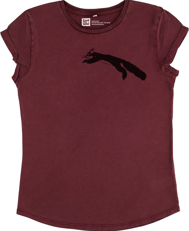 Damen Bio-T-Shirt „Squirrel“ – nachhaltiges Fair-Fashion Shirt aus 100 % Bio-Baumwolle