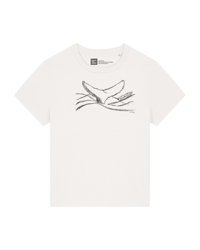 Walflosse Damen T-Shirt – Bio & Fair – Off White