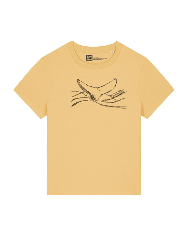 Walflossen Damen T-Shirt – Bio & Fair – Nispero Yellow