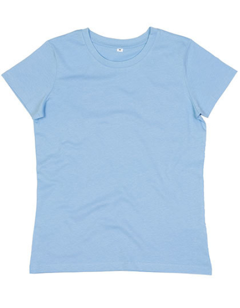 Damen Basic T-Shirt aus Baumwolle in Umstellung auf Bio-Qualität - Sky Blue