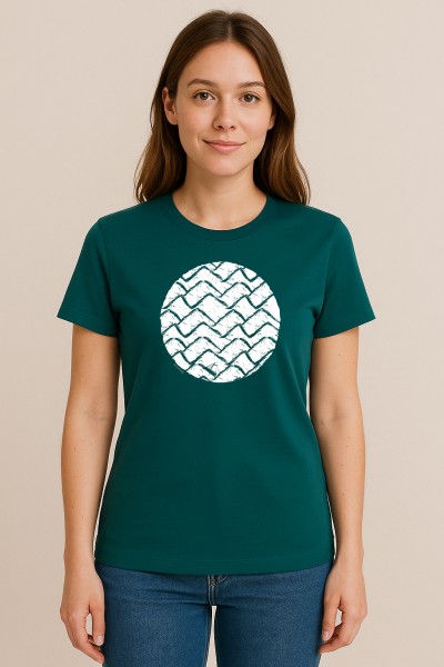 Unisex Bio-Baumwolle T-Shirt „Wellenkreis“ – Stanley/Stella Creator 2.0 Stargazer