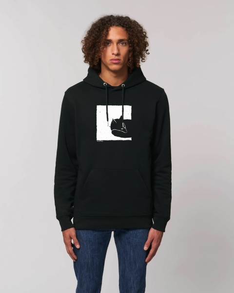 Fox in a box Unisex Hoodie Kapuzensweater aus Bio-Baumwolle