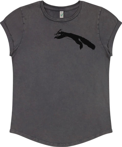Damen Bio-T-Shirt „Squirrel“ – nachhaltiges Fair-Fashion Shirt aus 100 % Bio-Baumwolle