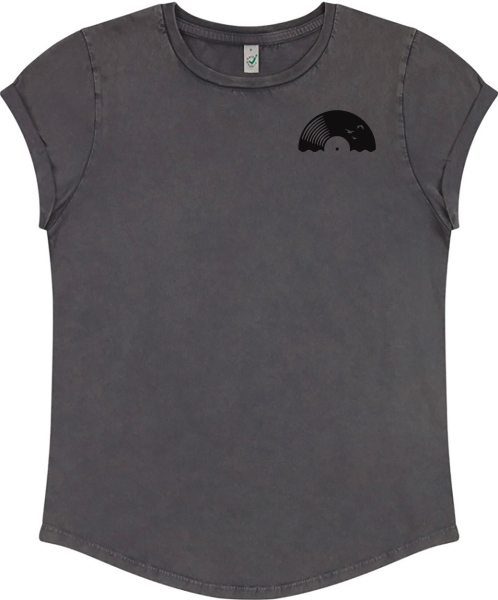 Damen Bio-T-Shirt „Vinyl Sun“ – nachhaltiges Fair-Fashion Shirt aus 100 % Bio-Baumwolle