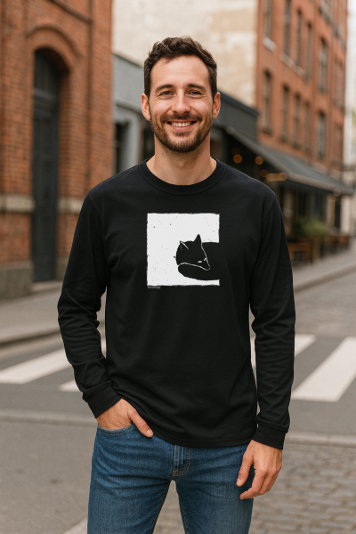 Fox in a Box Longsleeve – Unisex Heavy Bio-Baumwolle | Fair Wear | Relaxed Fit