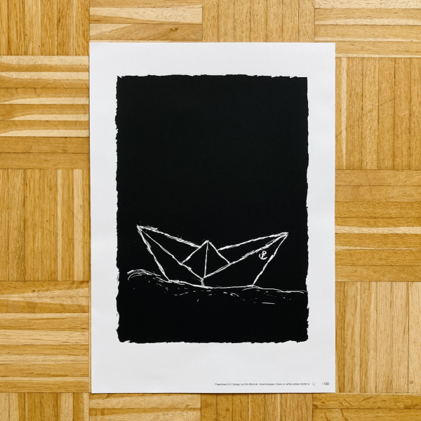 Siebdruck Poster "Paperboat 2.0" 50x35 cm