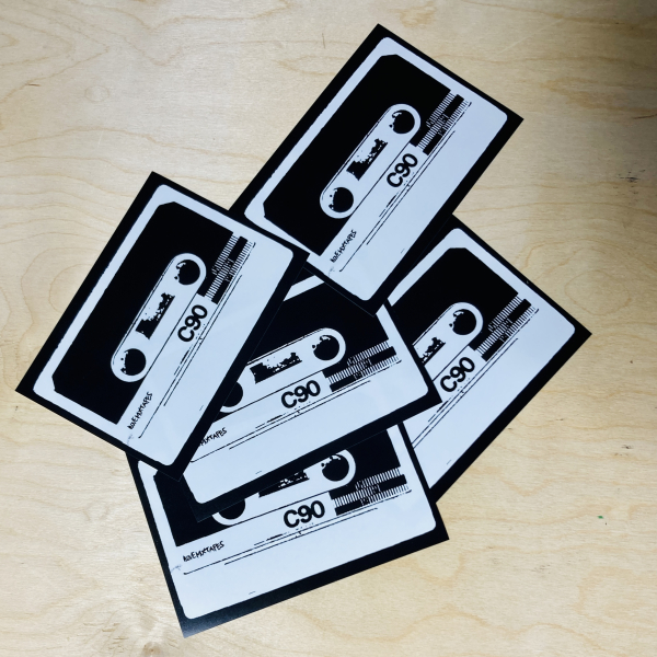 5er SET „C90 Classic“ – Sticker für Mixtape-Liebhaber