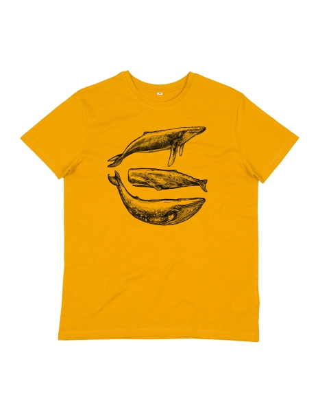 Three Whales Men Essential T-Shirt - Mustard