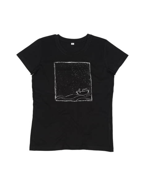 Rough Sea Women Essential T-Shirt - Black