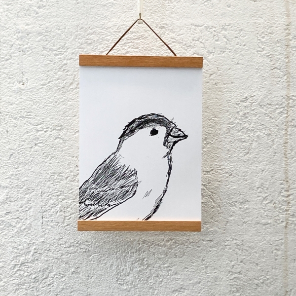 Spatz A4 Poster – Natürliche Eleganz für dein Zuhause