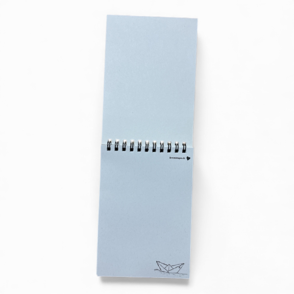 Spiralblock „Paperboat 2.0“ – Notizblock Din A6