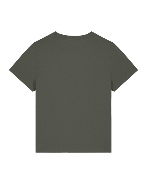 Natürlich cool: Damen T-Shirt mit Sägeblattkaktus-Illustration – aus 100% Bio-Baumwolle