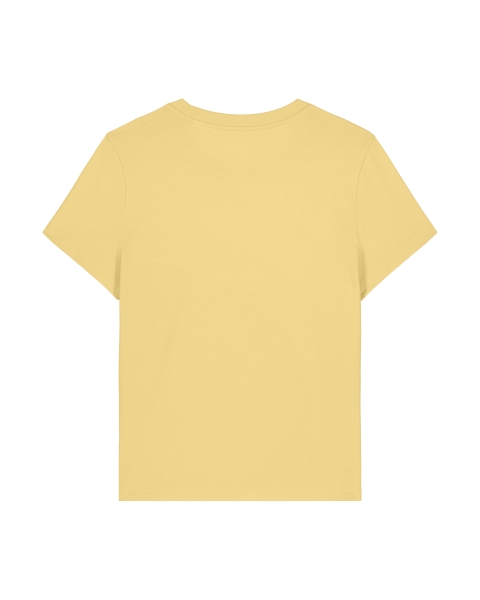 Damen T-Shirt „Hörspielkind“ – tailliertes Shirt aus Bio-Baumwolle - Viva Yellow