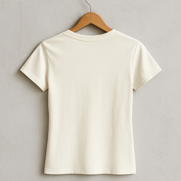 Damen T-Shirt „Fox in a Box“ – handbedruckt im Siebdruckverfahren | natur